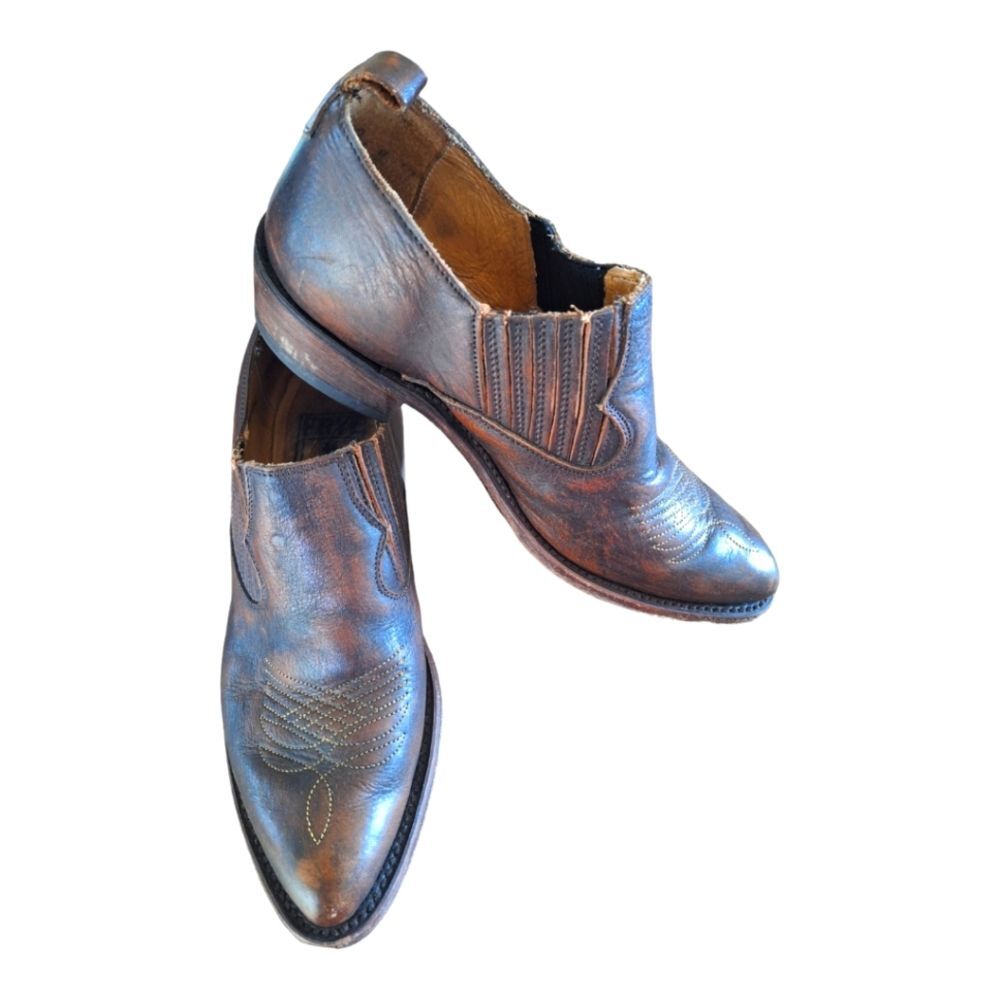 FRYE Women's Billy Shootie Western Boot Oiled Vintage Leather women's 7.5 Mexico